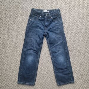 Kid's Levi's Dark Blue Straight Jeans 7 SLIM